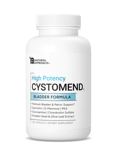 A bottle of CystoMend.