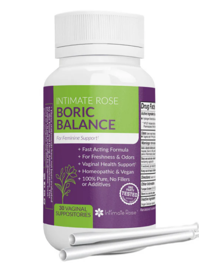 A Bottle of Boric Balance Vaginal Suppositories