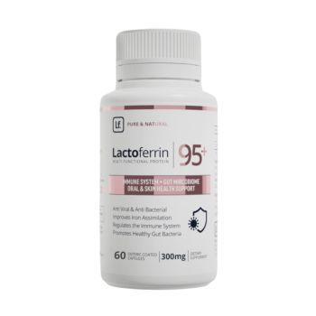 A Bottle of Lactoferrin Capsules