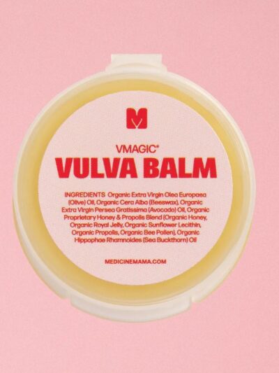 A Picture of a Sample Tub of Medicine Mama's Vulva Balm